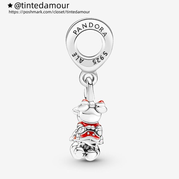 Pandora Disney Mickey Mouse & Minnie Mouse Kissing Dangle Charm - Picture 3 of 6